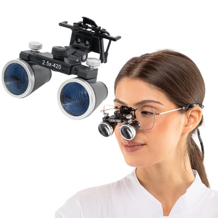Lupa X1 Mini con lente de 2,5x o 3,5x y Clip para Montaje en Montura
