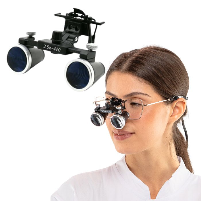 Lupa X1 Mini con lente de 2,5x o 3,5x y Clip para Montaje en Montura