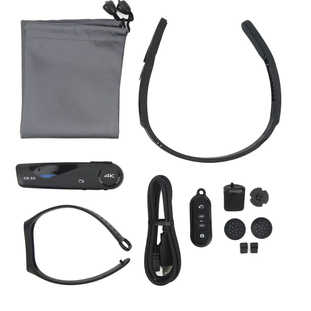 Cámara de Video Portátil 4K con Control Remoto para Grabación en Primera Persona para Procedimientos Estéticos y Médicos