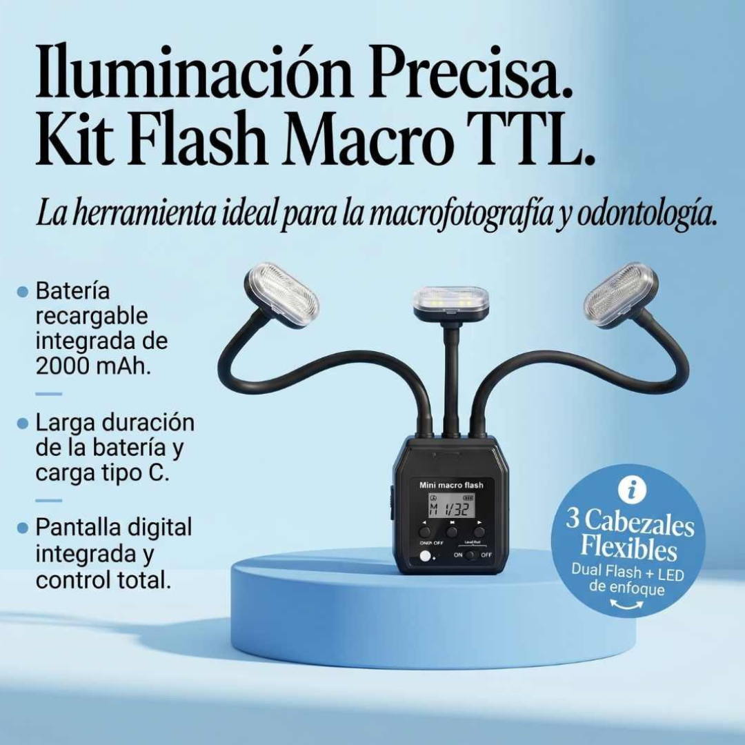 Iluminación Precisa - Kit Flash Macro TTL