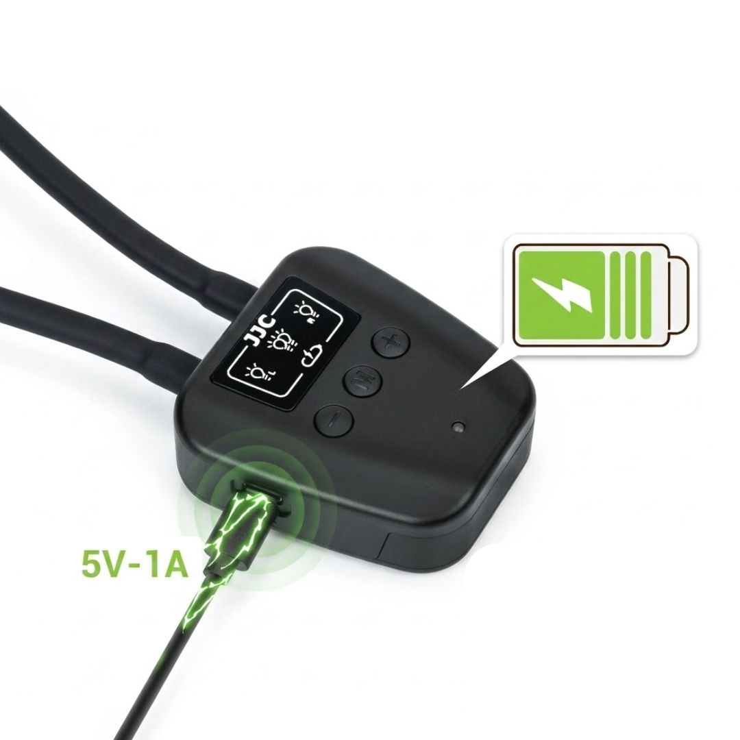 Iluminación LED Dual para Fotografía Dental – Compatible con Todos los Modelos de Cámara | Brillo Ajustable en 10 Niveles