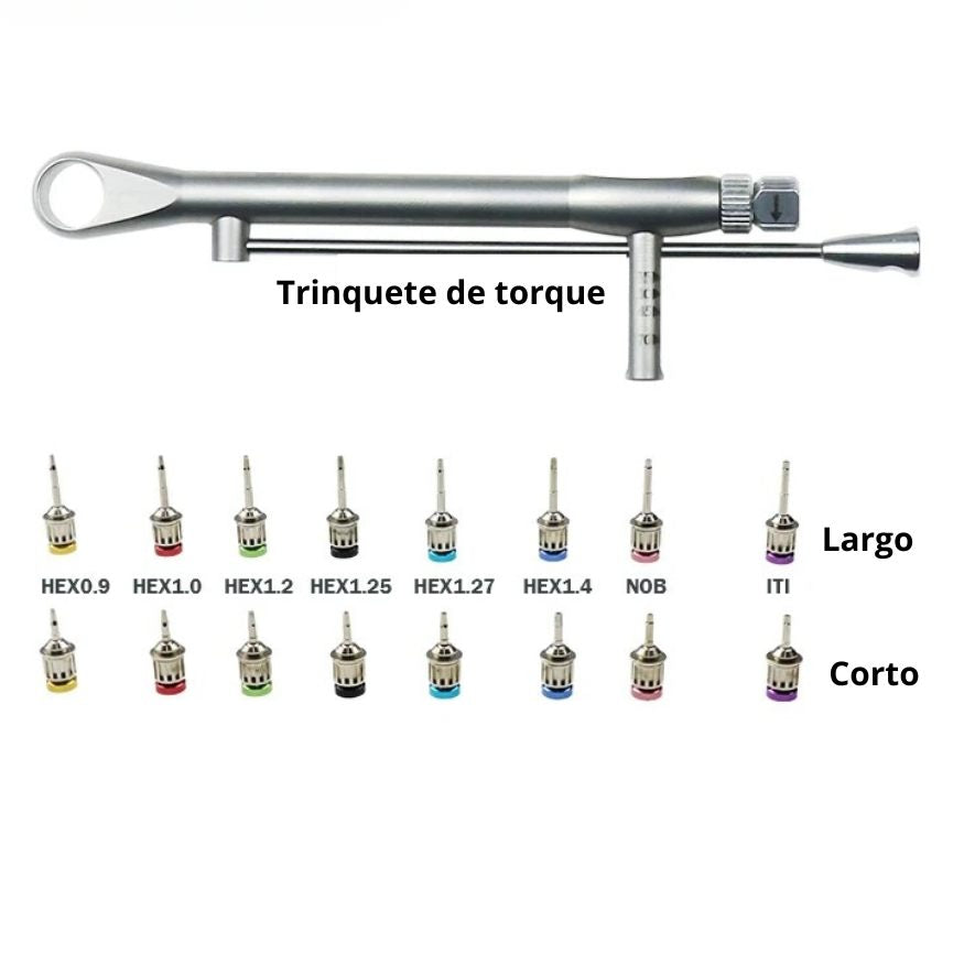 Kit Completo para Restauración de Implantes Dentales – Llaves de Torque Universales
