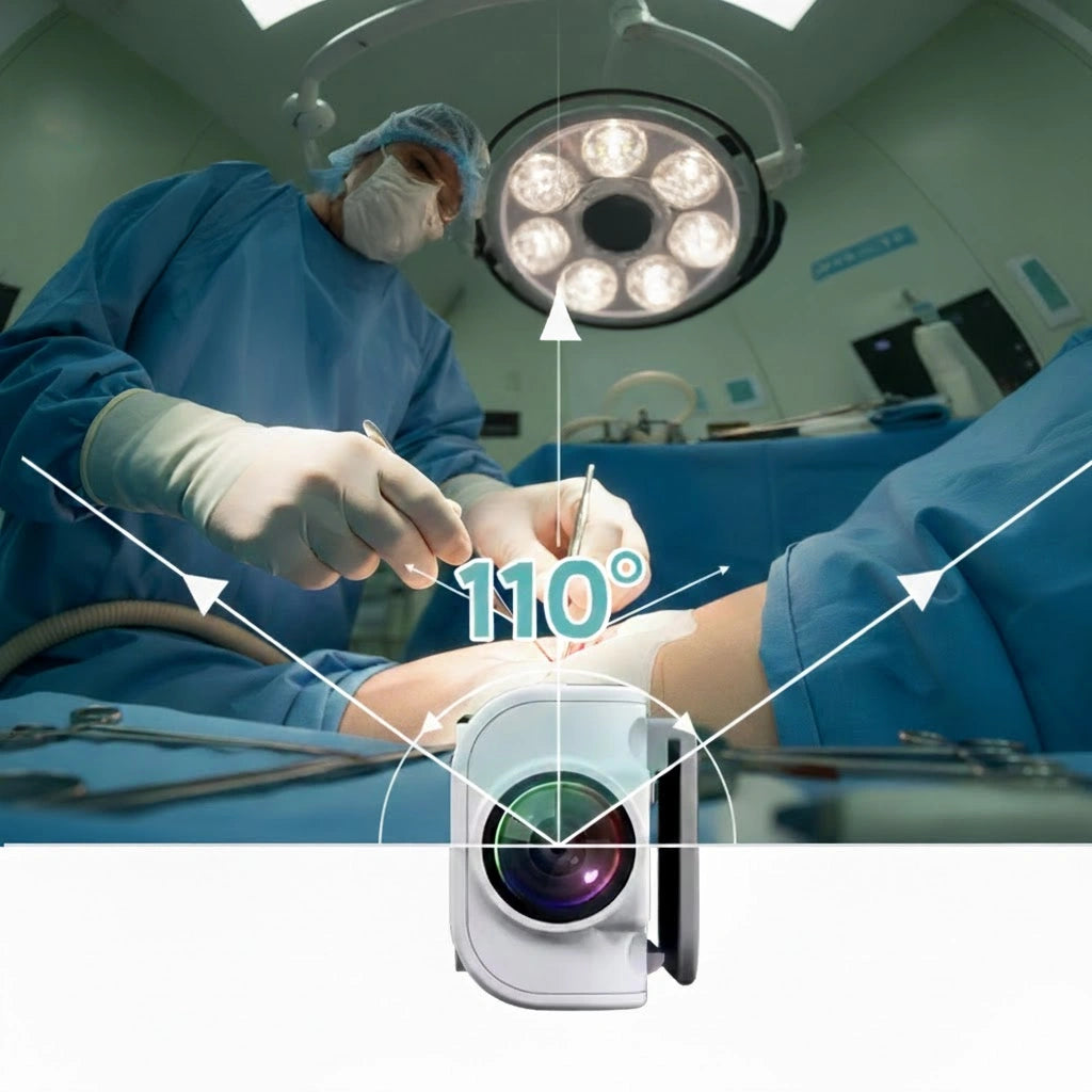 Mini Cámara 2.7K con Visión en Primera Persona para Lupas y Gafas Graduadas