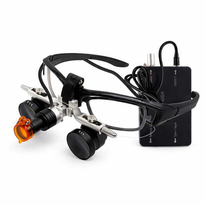 Lupa T1 con Ajuste Interpupilar y Lámpara Frontal