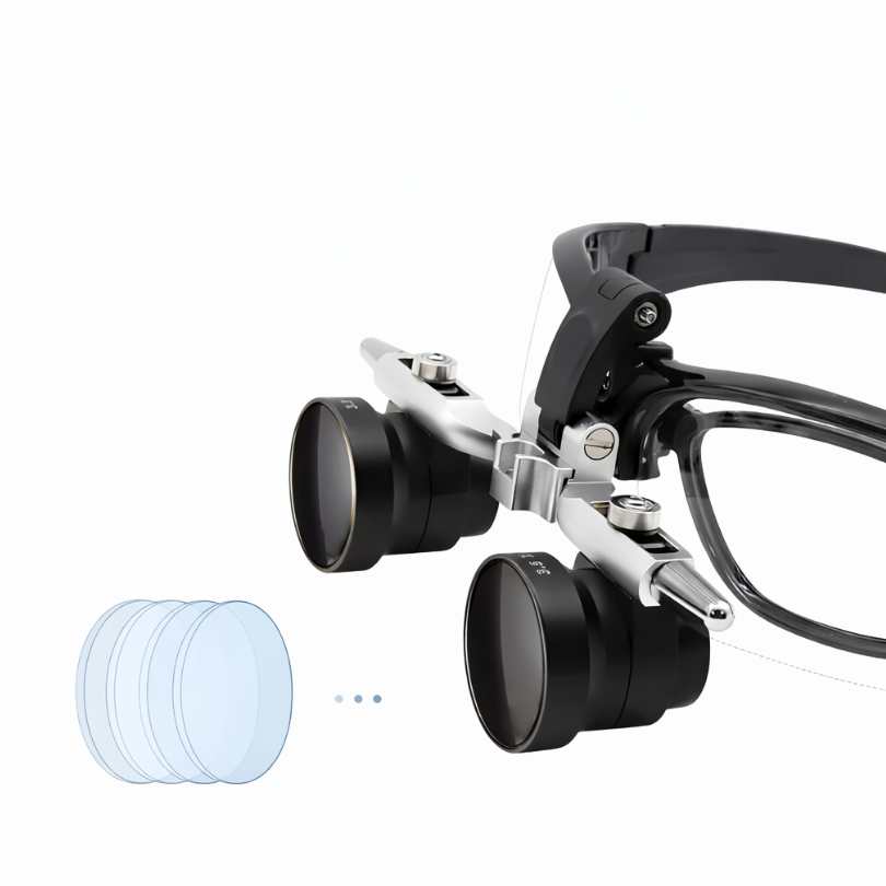 Lupa T1 con Ajuste Interpupilar y Lámpara Frontal