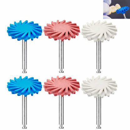 Sistema de Pulido Diamantado RA (baja velocidad) para Resina y Cerámica – 6 Piezas