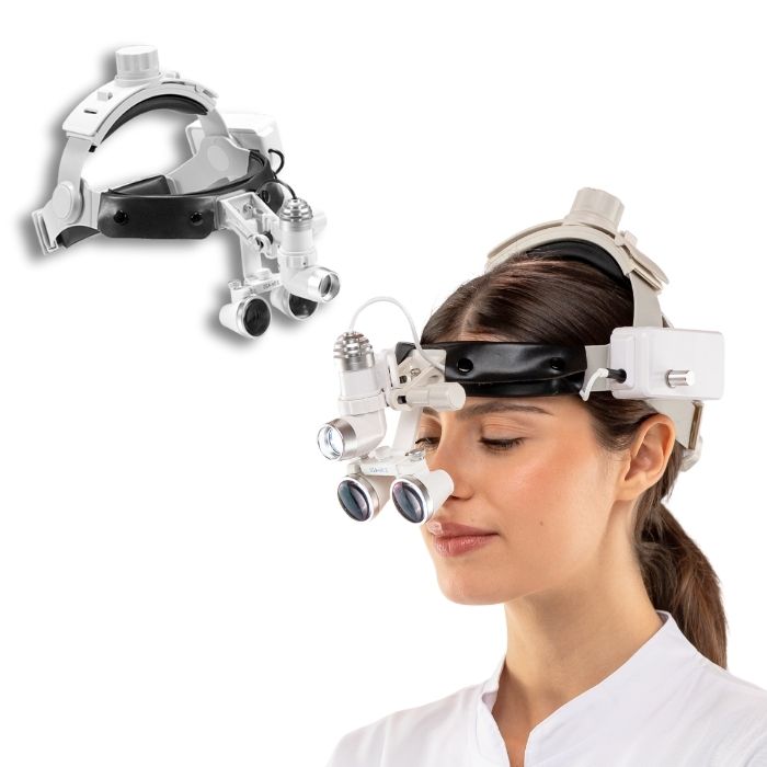 Lupa Pro Vision S con Lente de 2,5x o 3,5x y 80.000 Lúmenes