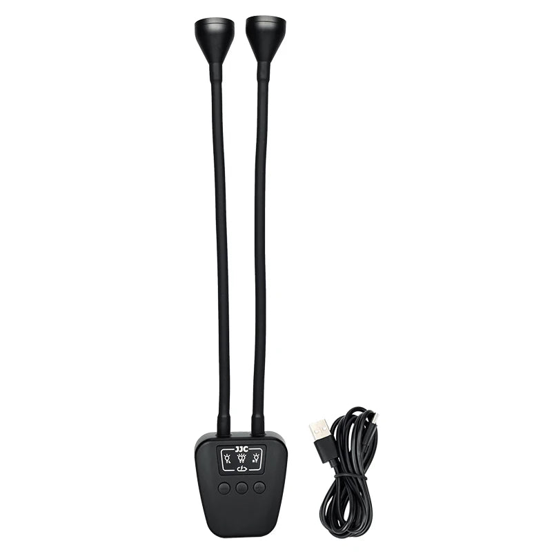 Iluminación LED Dual para Fotografía Dental – Compatible con Todos los Modelos de Cámara | Brillo Ajustable en 10 Niveles